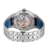 Audemars Piguet Royal Oak 15551ST, Stainless Steel, Diamond Bezel, Blue Index Dial, 37 mm - Image 4