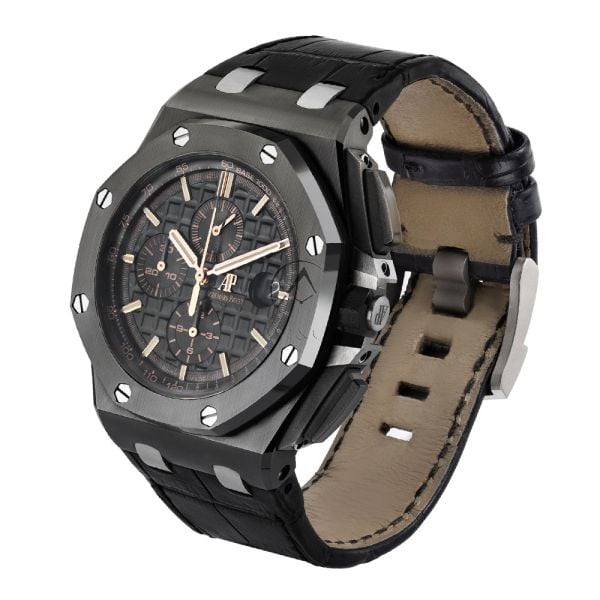 Audemars Piguet Royal Oak Offshore 26405CE, Chronograph, Ceramic Bezel, Black Dial, 44 mm - Image 2