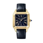 Cartier WGSA0077 Santos-Dumont Blue Satin-Brushed Dial Large (1)