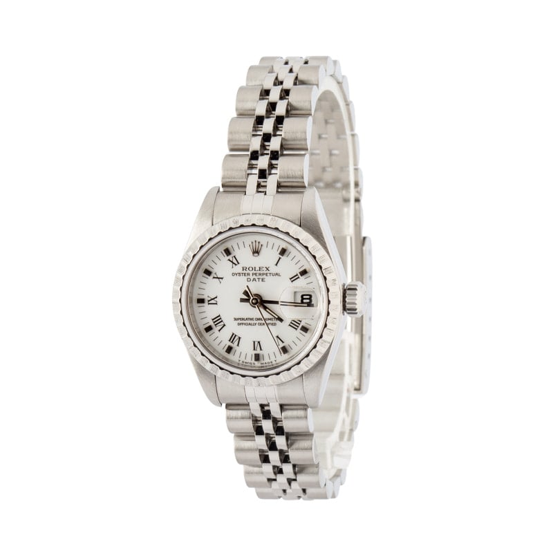 Ladies Rolex Date 69240 White Roman Dial - Image 3