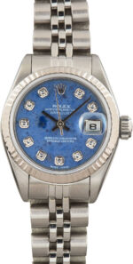 Ladies Rolex Datejust 79174 Sodalite Diamond Dial (2)