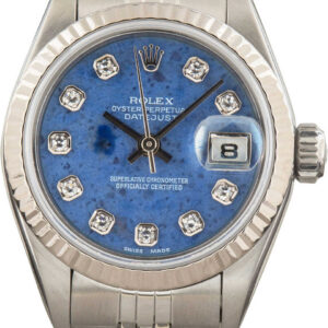 Ladies Rolex Datejust 79174 Sodalite Diamond Dial (2)