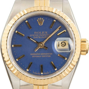 Ladies Rolex Datejust Two Tone 69173 Blue Dial (1)