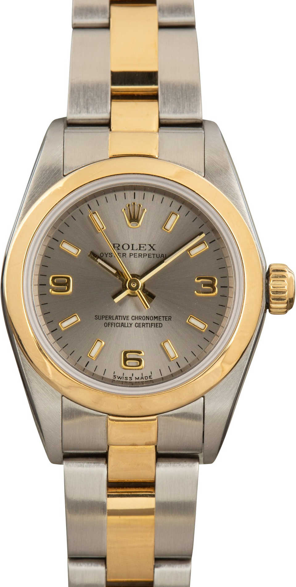 Ladies Rolex Oyster Perpetual Ref 76183 Slate Dial (1)