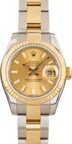 Lady Rolex Datejust 179173 Champagne Dial (3)