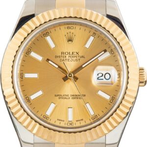 Men's Rolex Datejust II 116333 Champagne Dial