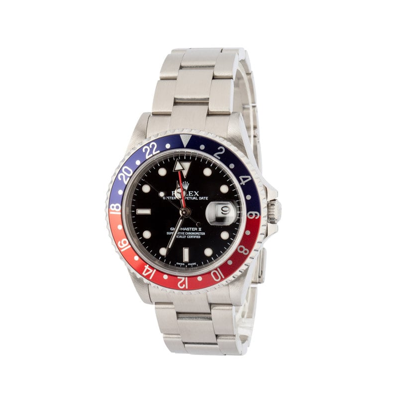 Men's Rolex GMT-Master II Ref 16710 Steel Pepsi - Image 4