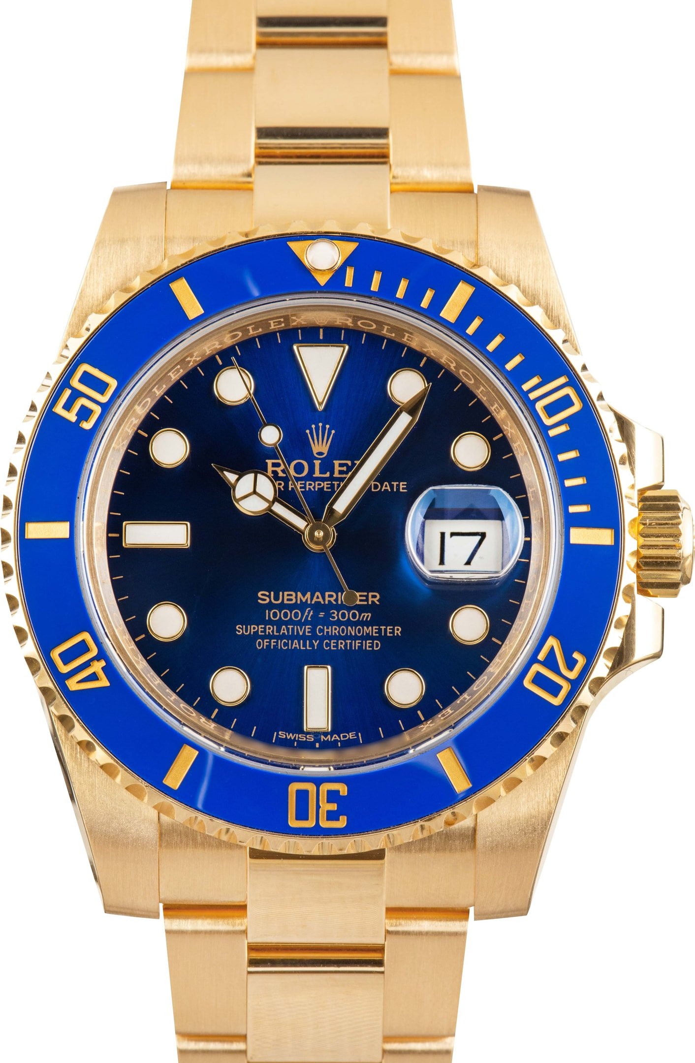 Men's Rolex Submariner 116618 Blue Dial