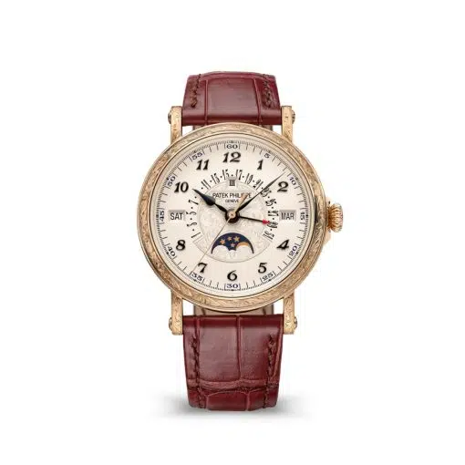 Patek Philippe 5160-500R-001 GRAND Complications Silvery Opaline Dial Brown Leather Strap