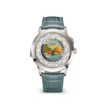 Patek Philippe 5531G-001 GRAND Complications Grand Feu Cloisonné Dial Blue-Green Alligator Strap