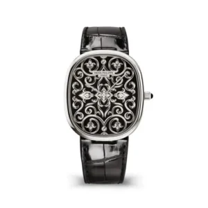 Patek Philippe 5738-51G-001 Golden Ellipse Black Dial Black Leather Strap (1)