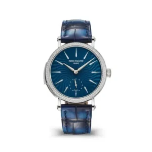 Patek Philippe 7040-250G-001 GRAND Complications Blue Dial Blue Leather Strap
