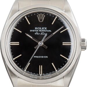 Rolex Air-King Stainless Steel 5500 Black Dial