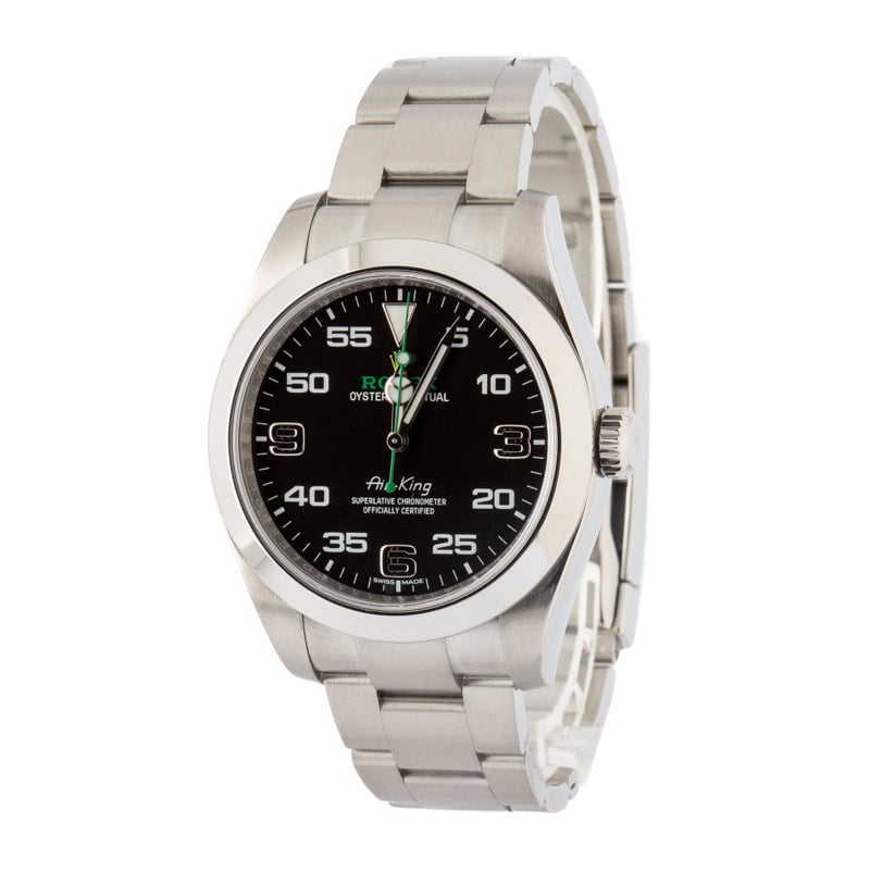 Rolex Air-King Steel Oyster 116900 Black Dial - Image 4