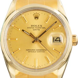 Rolex Date 1550 Yellow Gold Shell