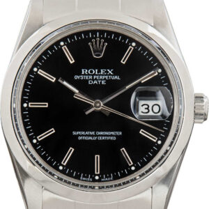 Rolex Date Ref 15000 Black Dial (1)