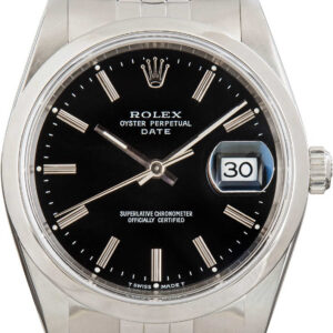 Rolex Date Ref 15200 Black Dial (1)