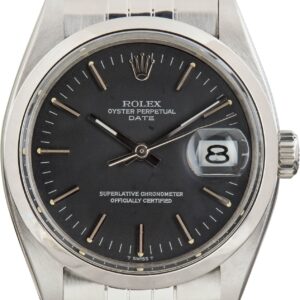 Rolex Date Stainless Steel 1500 Black Dial