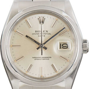 Rolex Date Stainless Steel Ref 1500 Silver Dial (4)