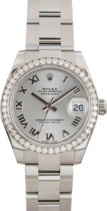 Rolex Datejust 31 Diamond Bezel 178384 Silver Roman Dial (1)