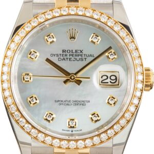 Rolex Datejust 36 Ref 126283 Mother Of Pearl Dial
