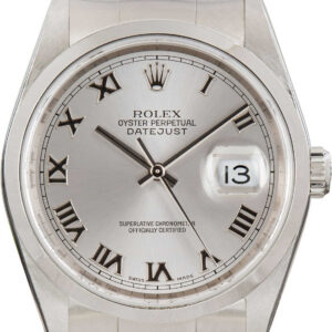 Rolex Datejust 36 Ref 16200 Silver Roman Dial (1)