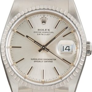 Rolex Datejust 36 Silver Dial 16220