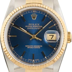 Rolex Datejust 36 ref 16233 Blue Dial