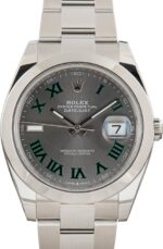 Rolex Datejust 41 Ref 126300 Slate Wimbledon Dial
