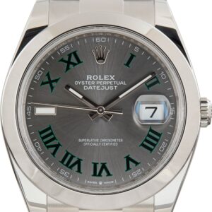 Rolex Datejust 41 Ref 126300 Slate Wimbledon Dial
