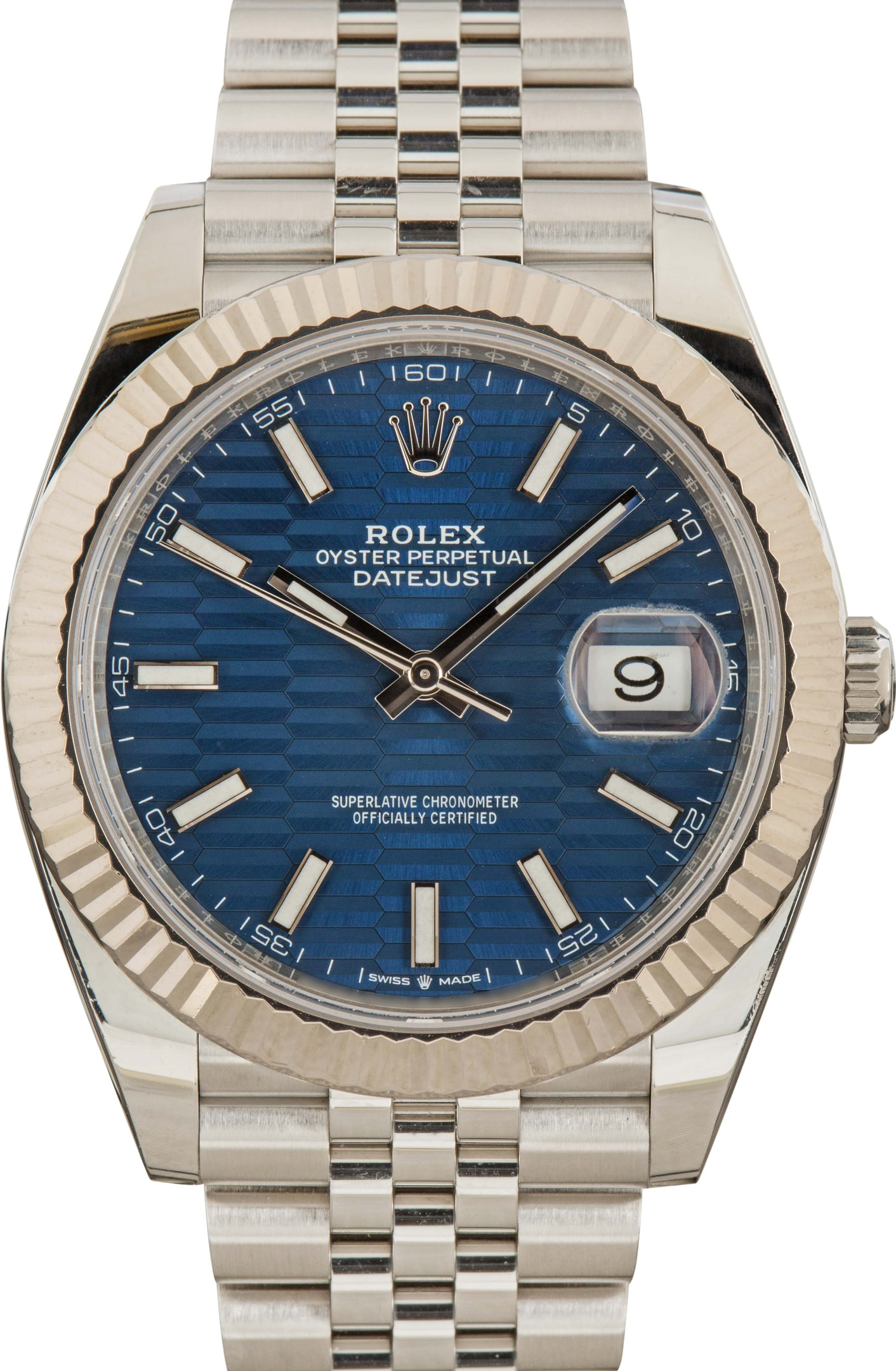 Rolex Datejust 41 Ref 126334 Fluted Motif Dial