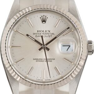 Rolex Datejust Stainless Steel 16014 Silver Dial