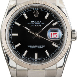 Rolex Datejust Steel 116234 Black Dial (2)