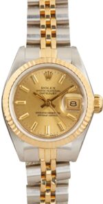 Rolex Datejust Two Tone 69173 Champagne Dial