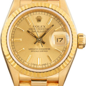 Rolex Datejust Yellow Gold 69178 Champagne Dial (2)