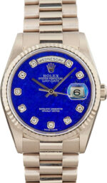 Rolex Day-Date 18239 Lapis Lazuli Diamond Dial (1)