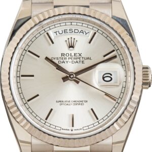 Rolex Day-Date 36 Ref 128239 Silver Dial