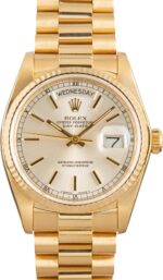 Rolex Day-Date 36 Silver Dial 18038