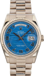 Rolex Day-Date 36 ref 118239 Blue Wave Dial (2)