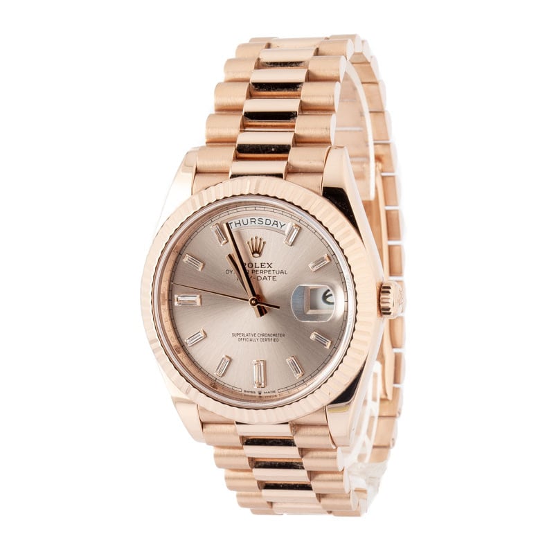 Rolex Day-Date 40 Ref 228235 Sundust Diamond Dial - Image 4