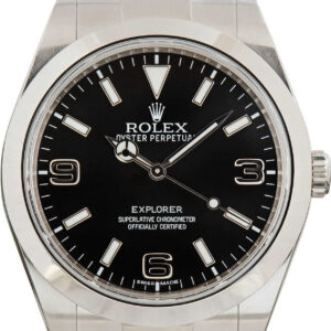 Rolex Explorer Black Arabic Dial 214270 Stainless Steel (4)
