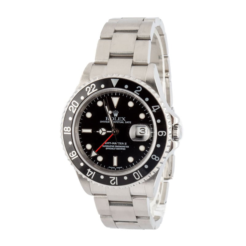Rolex GMT-Master II Ref 16710 Stainless Steel Black Dial - Image 2