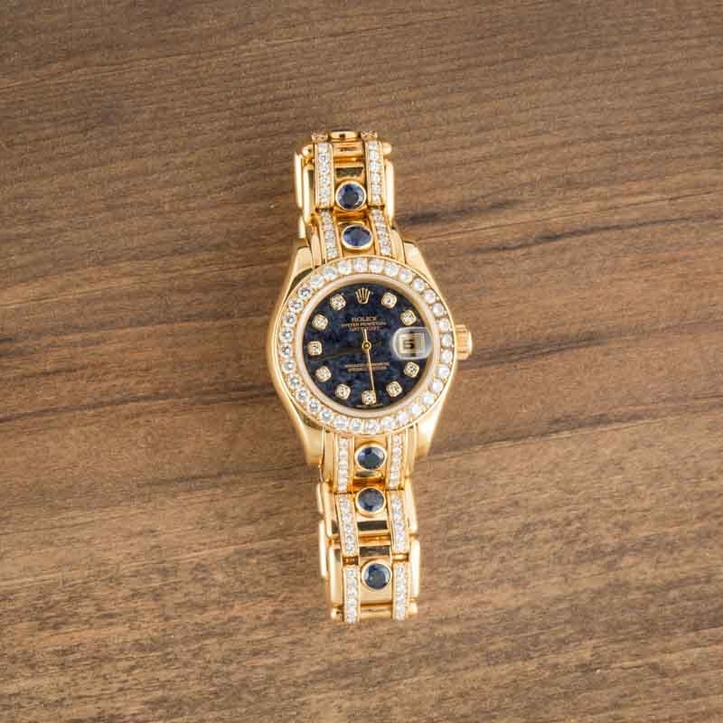 Rolex Lady Datejust Pearlmaster 69298 Sodalite Dial - Image 4