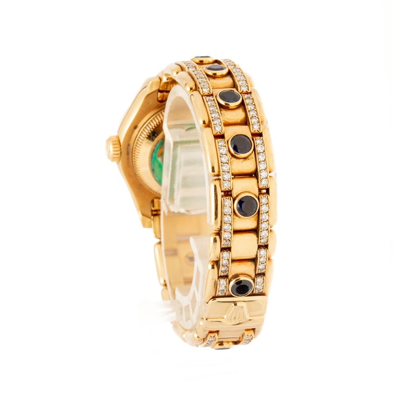 Rolex Lady Datejust Pearlmaster 69298 Sodalite Dial - Image 2