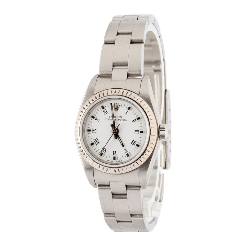 Rolex Oyster Perpetual 26 Steel 76094 White Dial - Image 4