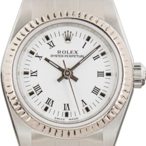 Rolex Oyster Perpetual 26 Steel 76094 White Dial
