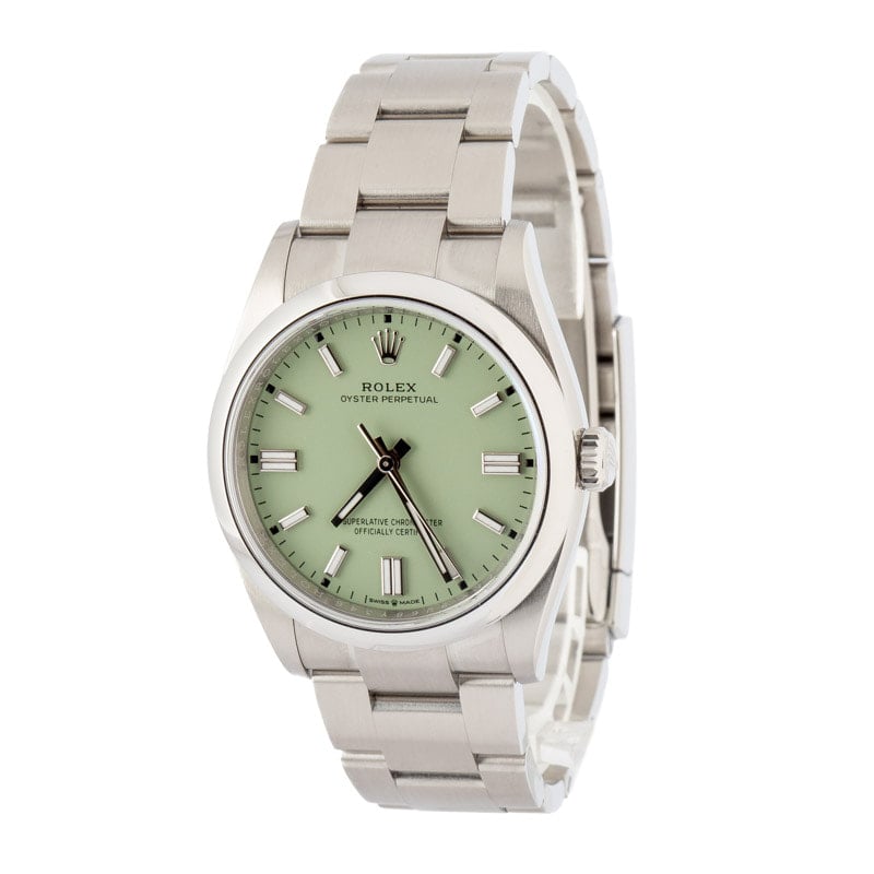 Rolex Oyster Perpetual 36 ref 126000 Pistachio Dial - Image 3