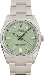 Rolex Oyster Perpetual 36 ref 126000 Pistachio Dial