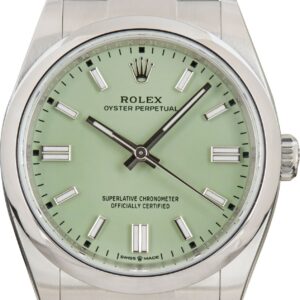 Rolex Oyster Perpetual 36 ref 126000 Pistachio Dial