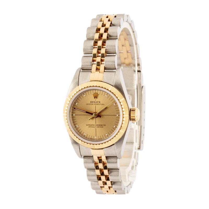 Rolex Oyster Perpetual 67243 Champagne Dial - Image 4